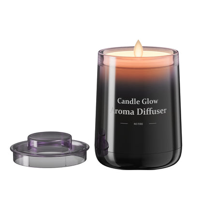 Smart Realistic Flickering Candle Light Waterless Essential Oil Diffuser