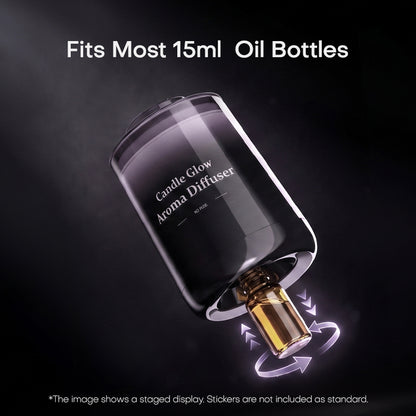 Smart Realistic Flickering Candle Light Waterless Essential Oil Diffuser