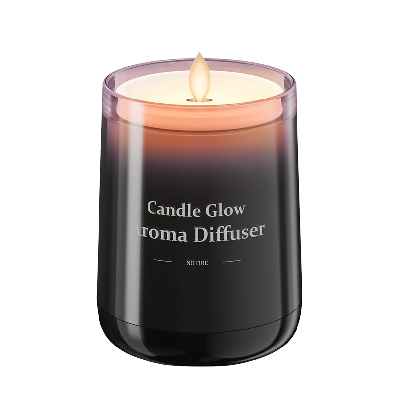 Smart Realistic Flickering Candle Light Waterless Essential Oil Diffuser